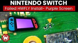 Nintendo Switch Failed RP2040 Installation  Fix Purple Light [upl. by Rehptosirhc]