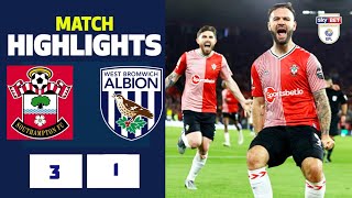 Southampton vs West Brom 31 Highlights  EFL championship PlayOff Semifinal  Adam Armstrong Goal [upl. by Avad]