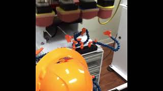 Printex 4 color Hard Hat Pad printer [upl. by Erodeht741]