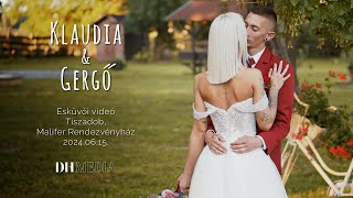 Klaudia amp Gergő  Highlights Film  Malifer Rendezvényház Tiszadob 20240615 [upl. by Adlesirk]