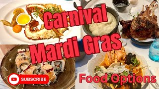 Carnival Mardi Gras Food Options [upl. by Gibert969]