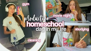 day in my life as a HOMESCHOOLER productive [upl. by Ntisuj]