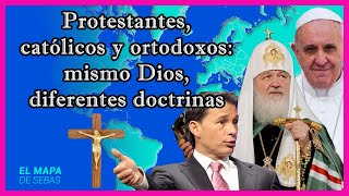 ✝️ Diferencia entre CATOLICISMO PROTESTANTISMO y Cristianismo ORTODOXO ⛪️  El Mapa de Sebas [upl. by Sinaj]