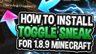 How to Get Toggle SneakSprint for Minecraft 189 [upl. by Yhtorod]