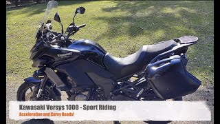 Kawasaki Versys 1000  Acceleration Exhaust Sound Twisty Roads [upl. by Aynat787]