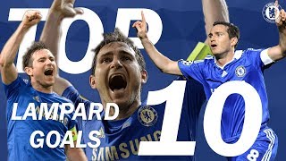 TOP 10 Frank Lampard Goals  Chelsea Tops [upl. by Ilahtan]