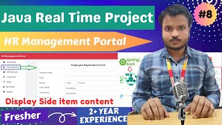 HR Management Portal  Lecture 8  Design all menu item page in Spring Boot  CS Final Year Project [upl. by Krystalle]