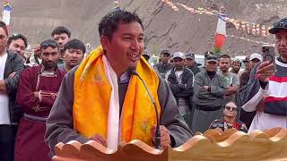 Former MP Jamyang Tsering Namgyal  declare Sham district  Khaltsi Zerthang 30082024 [upl. by Eikcuhc]