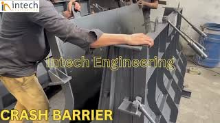 Crash Barrierroad divider construction For MS Mould Shuttering opening Process Intech Engineering [upl. by Bore787]