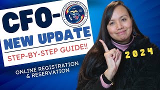 CFO Online Registration amp Reservation UPDATE 2024 [upl. by Melina178]