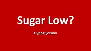 Symptoms of Hypoglycemia  ہونے کی علامات LOWبلڈ شوگر لو [upl. by Luo]