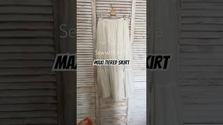 Sew the maxi tiered skirt of my dreams 💃sewingtutorial sewingproject sewingideas diyfashion [upl. by Anniahs94]