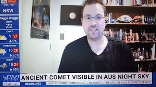 Sky News Weather Australia  Comet Tsuchinshan ATLAS [upl. by Fidellia]