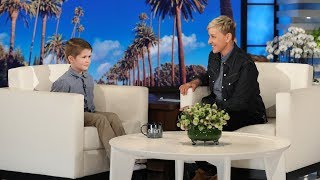 Ellen Meets Kid Geography Expert Landon Gregory [upl. by Palecek576]