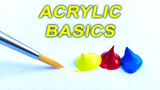 Acrylic Painting TIPS for Beginners  How to GET STARTED [upl. by Christabel705]