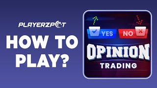 How to play Opinion Trading on Playerzpot  YES or NO  Trading [upl. by Nagey]