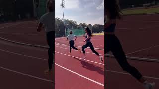 1500m Indian national record holder workout national women athletics runningworkout [upl. by Adniled]