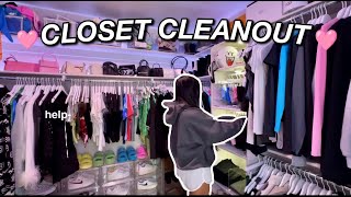 CLOSET CLEAN OUT I have no more clothes  honeybobabear [upl. by Yuhas375]