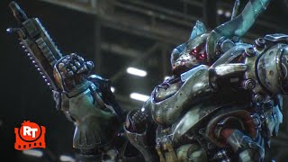 Appleseed Alpha 2014  Kickass Mech Suit Shootout Scene  Movieclips [upl. by Enitsrik]