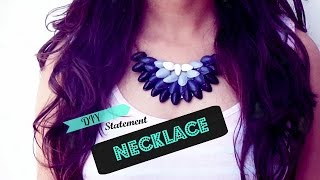 DIY Statement Necklace  Recycled  Handcrafted Curio [upl. by Koss407]