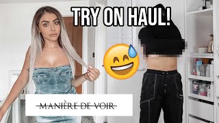 MY NEW FAVE CLOTHING BRAND NOT SPONSORED MANIERE DE VOIR TRY ON HAUL  REVIEW [upl. by Dickson218]