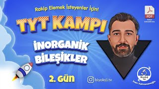 İnorganik Bileşikler  30 Günde TYT Biyoloji Kampı 2Gün  2025 [upl. by Helsie412]