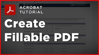 How to Make Fillable PDF in Adobe Acrobat  3mins [upl. by Annahavas]