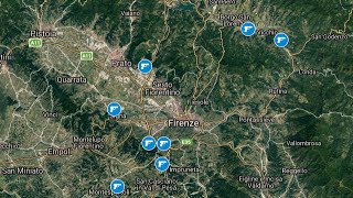 Mostro di Firenze mappa degli 8 delitti [upl. by Kiki975]