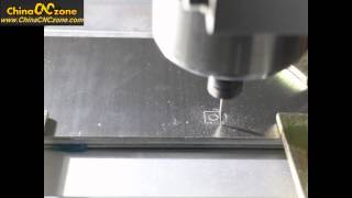 Mini 6040 3 Axis CNC Router Video for Stainless Steel Engraving [upl. by Juliano170]