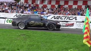 Drift Toyota Levin AE86 74 LsX 454 594KM 745Nm SWAGier Drift Open Motopark Koszalin 2017 [upl. by Zaccaria908]