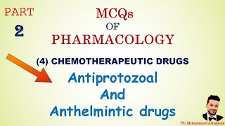 Antiprotozoal and anthelmintic drugs  MCQs  Part2  pharmacology mcqs [upl. by Ellehcyt]