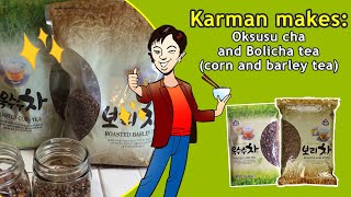 How to prepare loose tea corn and barley tea oksusu cha amp boricha  Hot Tea Month  Karman makes [upl. by Noram490]