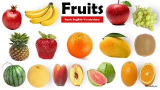 Fruits Name  Learn Fruits Name in English  Name of Fruits Basic English Learning  Unit  09 [upl. by Ellga460]