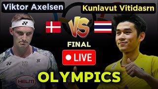 Viktor AxelsenDEN vs Kunlavut VitidsarnTHA  Olympics 2024  Badminton [upl. by Sonitnatsnok]