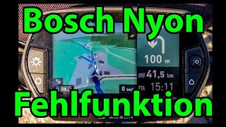 Bosch Nyon  Fehlfunktion  Neustart hilft [upl. by Reaht428]