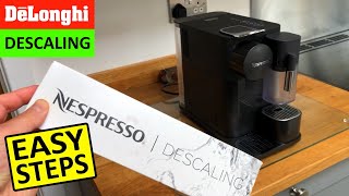 How to descale DeLonghi Nespresso Lattissima One My Machine Easy Steps [upl. by Anik]