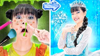 Baby Doll Extreme Makeover From Nerd To Elsa Princess Baby Doll Falls In Love With Jack [upl. by Consalve]