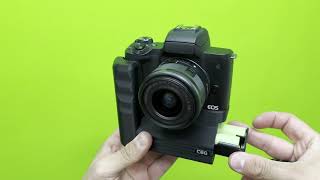 Battery Grip for Canon EOS M50 and M50 mark II by Custom Battery Grips [upl. by Dahsra388]