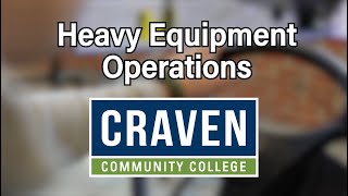 Heavy Equipment Operations at Craven Community College [upl. by Mandel]