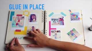 How to layout a scrapbook page kids holiday edition  Paperchase [upl. by Yaja]