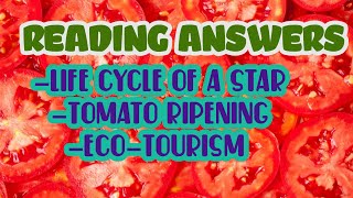 READING life cycle of a star Tomato ripening Ecotourism [upl. by Eillat213]