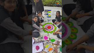 Vedansh Public School Behrawal is organizing a Rangoli competition on Choti Diwali school [upl. by Charmane]