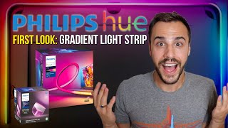 First Look Philips Hue MultiColor Gradient Light Strip for TV amp More [upl. by Alokin]