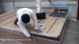 How to apply GRP  Fibreglass Roofing Topcoat [upl. by Glass226]