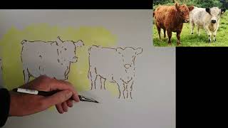 How to paint cows  part 1 [upl. by Mandle687]