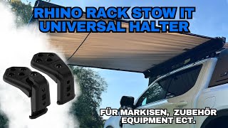 Universal Befestigung für Rhino Rack Dachträger  Das Stow It System [upl. by Sutton571]