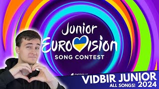 I REACTED TO UKRAINES JUNIOR EUROVISION SELECTION  Vidbir Junior 2024 🇺🇦 [upl. by Athey477]