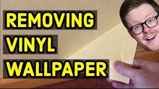 How to Remove Vinyl Wallpaper Easily [upl. by Dory625]