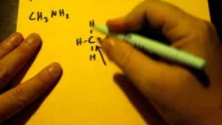 Lewis Dot Structure of CH3NH2 methylamine [upl. by Anai721]