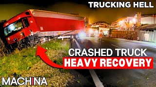 Heavy Recovery Of A Crashed Lorry  Trucking Hell  S6E15  MachinaOfficial [upl. by Burleigh]